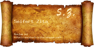Seifert Zita névjegykártya